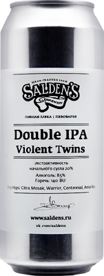 салденс дабл ипа вайолент твинс / salden's double ipa violent twins ж/б (0,5 л.)