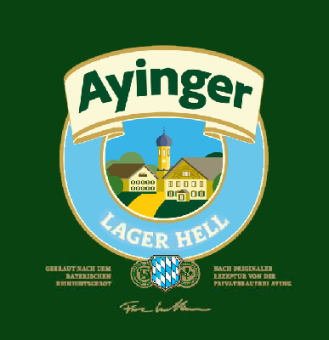 Ayinger-lager hell-etiketka