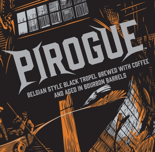 Пирог Бельгиан Блэк Триппель Брюд виз Кофе эйджд ин Бурбон Баррелс