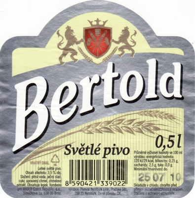 Бертольд Светле Вычепни Пиво 3,5%