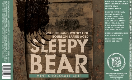 Бурбон Баррел Эйджд Минт Чоколат Чип Слипи Беар (2021)