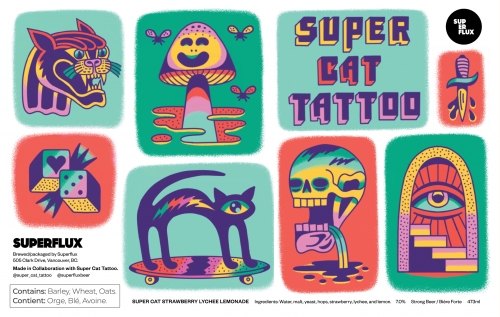 Супер Кэт Строберри Личи Лимонад