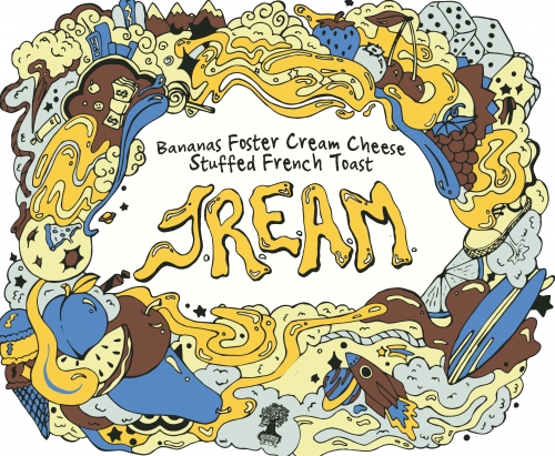 Бананас Фостер Крим Чиз Стаффед Френч Тоаст Дж.Р.И.М.