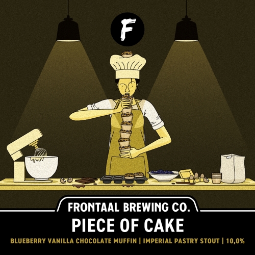 Пис оф Кейк: Блюберри Ванилла Чоколат Маффин