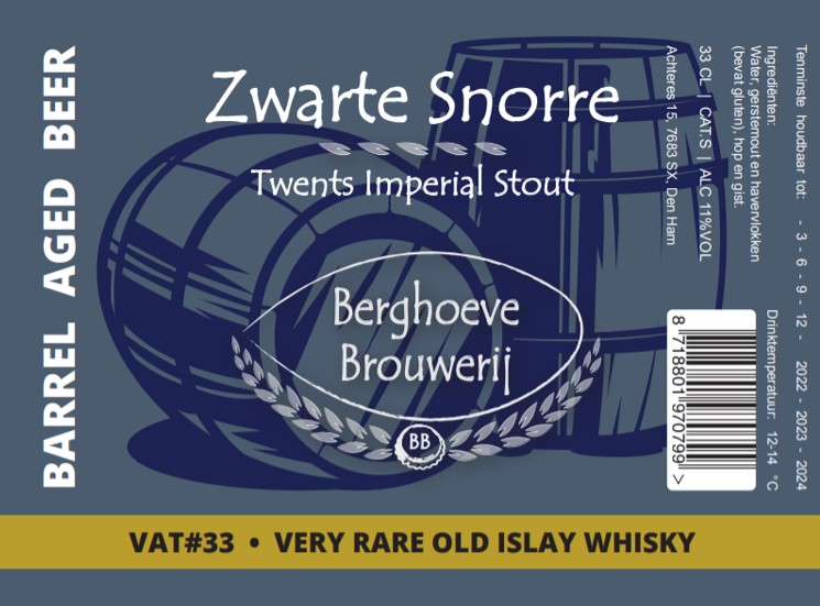 ВАТ#33 Зварте Снорре Баррел Эйджд Вери Рейр Олд Айла Уиски