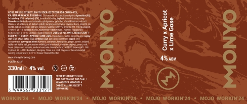 МОЙО ВОРКИН'24: Карри X Абрикос X Лайм Гозе