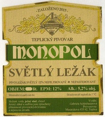 Монополь светлый лежак 12°