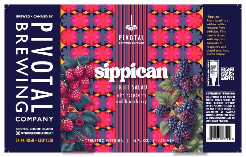 Сиппикан Фрут Салад Витбир с Блэкберри и Распберри